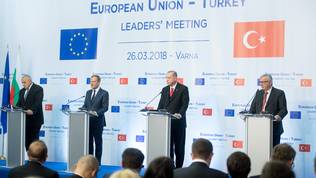 Boyko Borissov, Donald Tusk, Recep Tayyip Erdogan, Jean-Claude Juncker